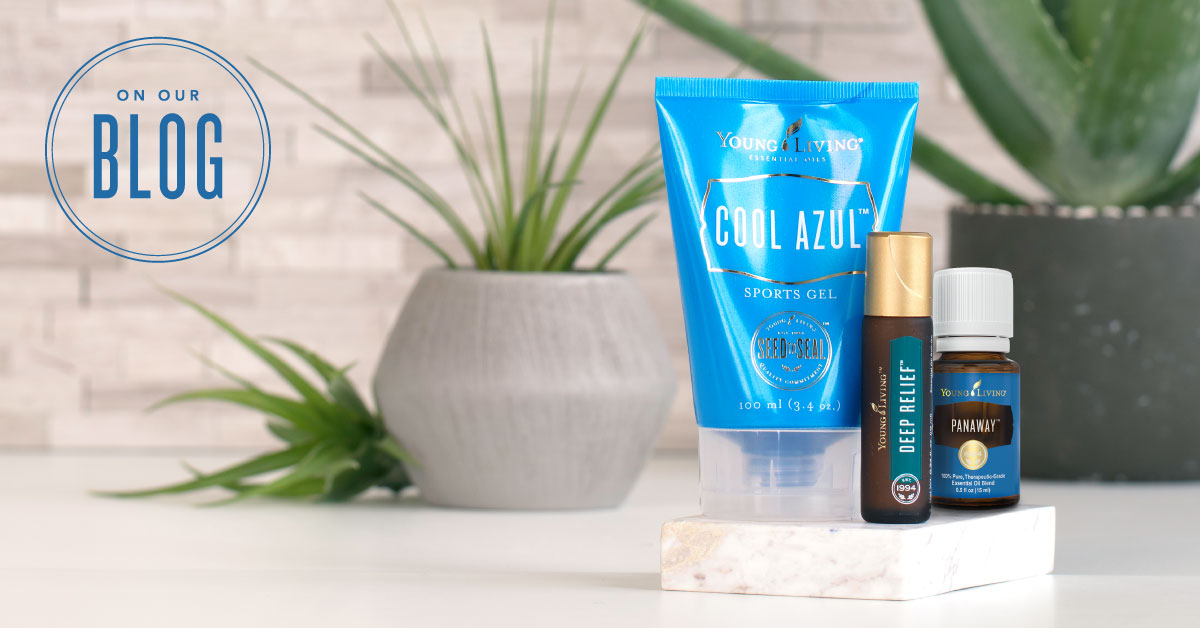 Use Cool Azul, PanAway, and Deep