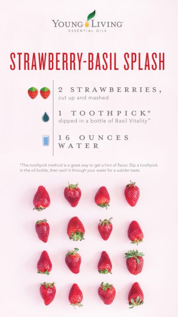Strawberry-Basil Splash hydration blend