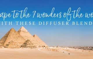Escape to the 7 wonders of the world with these diffuser blends