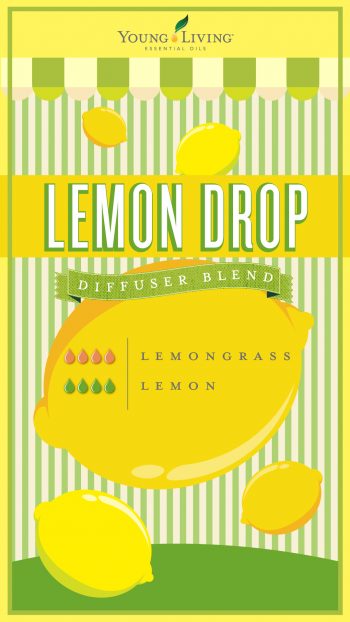lemon drop diffuser blend with 4 drops lemongrass and 4 drops lemon