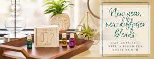 calendar and essential oils for diffuser blends for the every month of the year