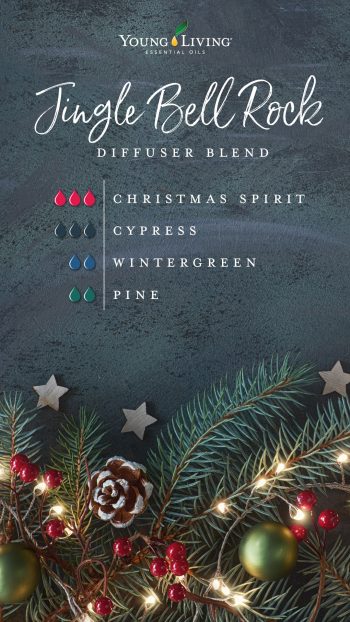 3 drops Christmas Spirit essential oil blend 3 drops Cypress essential oil 2 drops Pine essential oil 2 drops Wintergreen essential oil