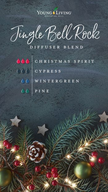 3 drops Christmas Spirit essential oil blend 3 drops Cypress essential oil 2 drops Pine essential oil 2 drops Wintergreen essential oil 