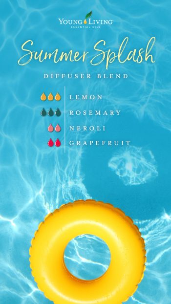 3 drops Lemon essential oil 3 drops Rosemary essential oil 2 drops Neroli essential oil 2 drops Grapefruit essential oil