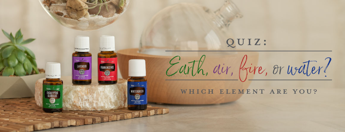 essential oils and a diffuser