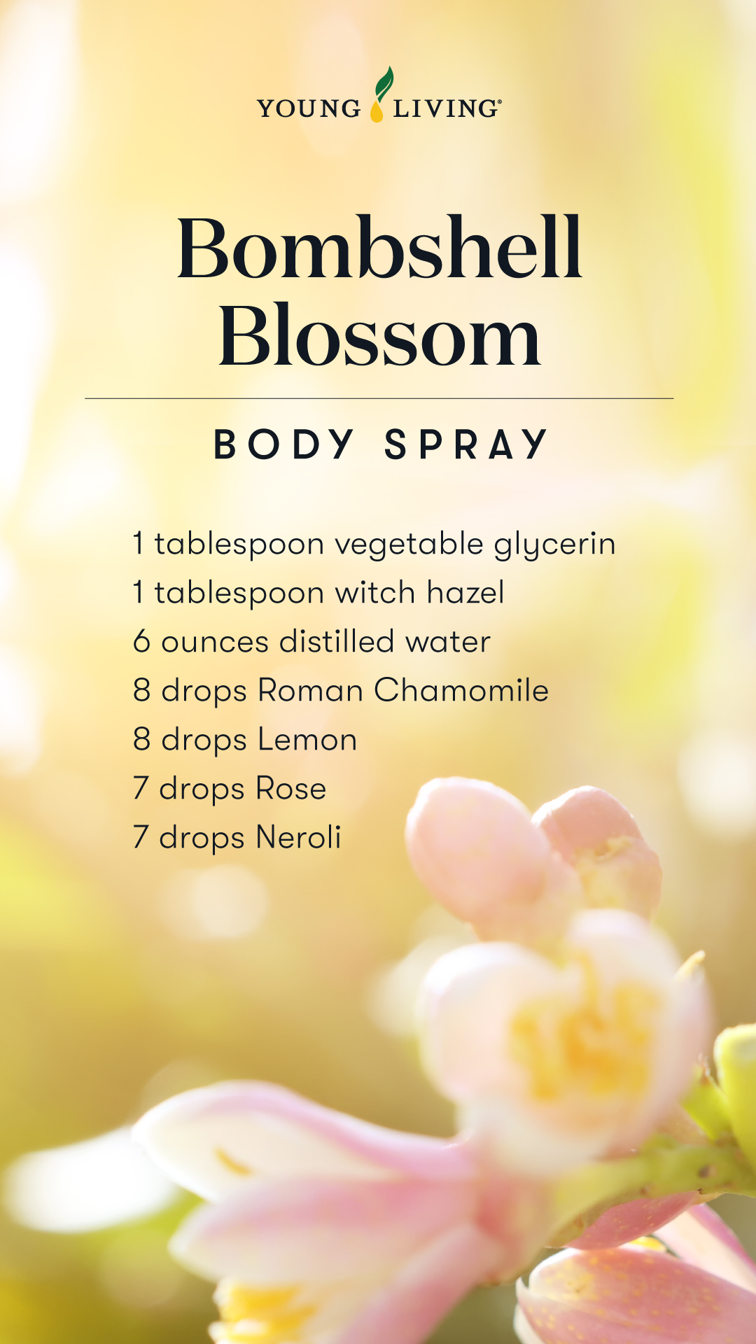 Bombshell Blossom body spray recipe - Young Living Lavender Life Blog