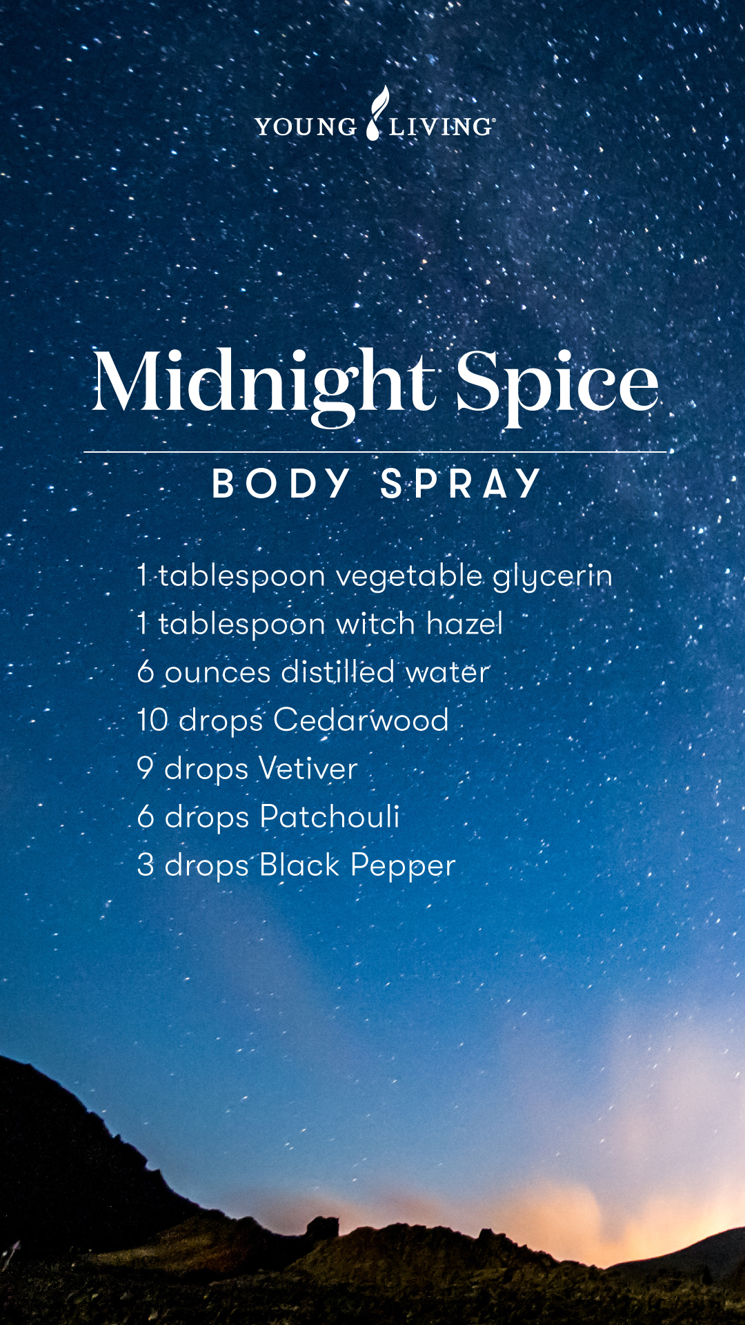Midnight Spice body spray recipe - Young Living Lavender Life Blog