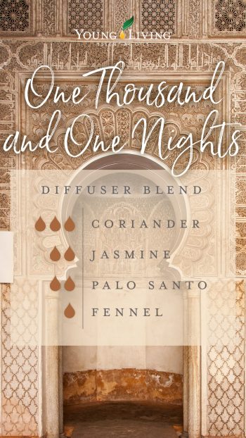 3 drops Cardamom 2 drops Jasmine 2 drops Palo Santo 1 drop Fennel