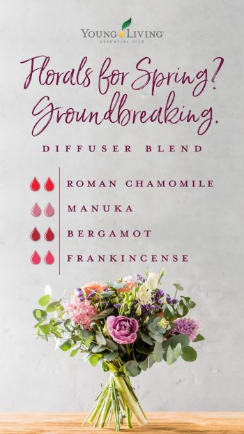 2 drops roman chamomile, 2 drops manuka, 2 drops bergamot, 2 drops frankincense 