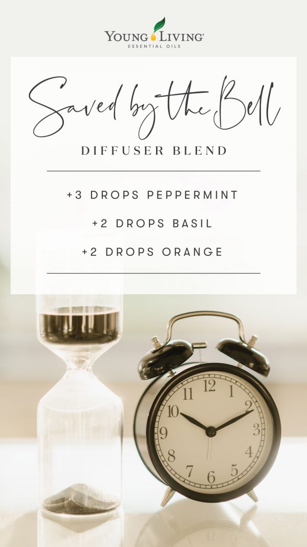 3 drops of pepermint, 2 drops of basil, 2 drops of orange