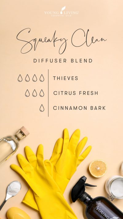 4 drops Thieves 3 drops Citrus Fresh 1 drop Cinnamon Bark