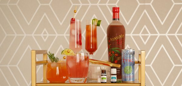 holiday mocktails with vitality oils