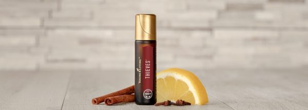 Thieves Essential oil roll-on with lemon and cinnamon