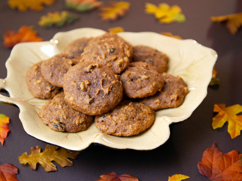 Pumpkin einkorn cookies