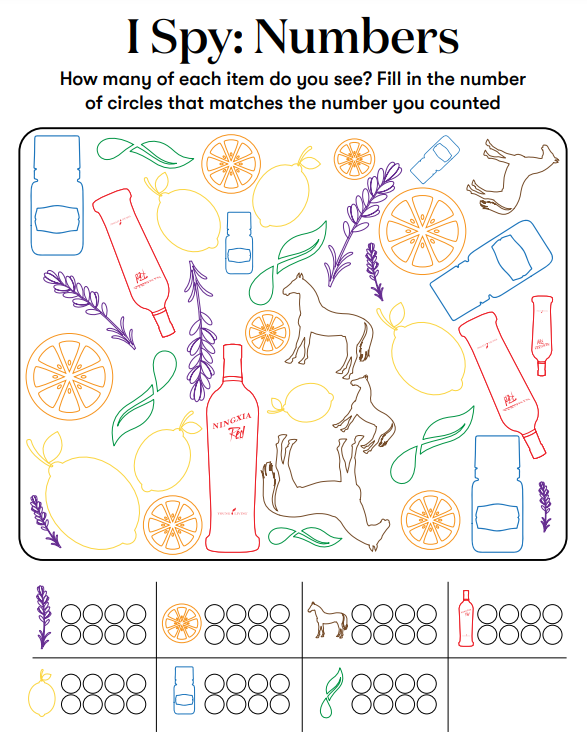 Activities for young children - I spy: Numbers - Young Living Lavender Life Blog