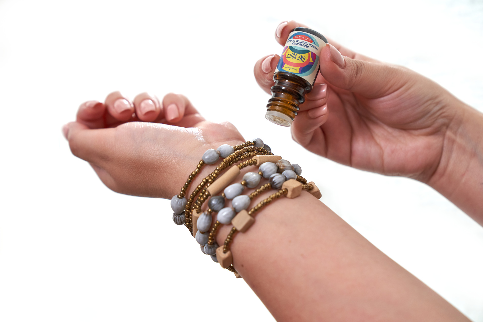 One Voice Essential Oil with Stacking Bracelets
