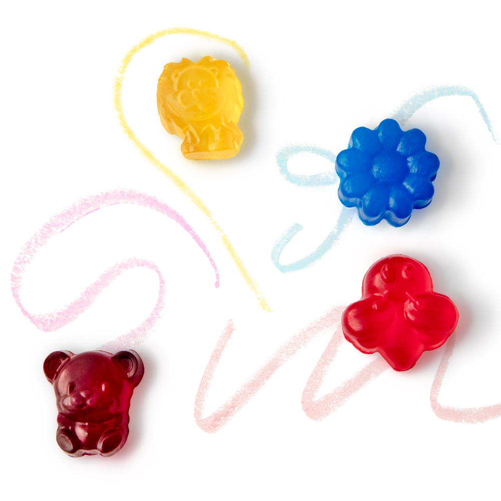 A Splash of Color: DIY Bathtub crayons