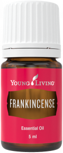 A bottle of Young Living Frankincense Essential Oil