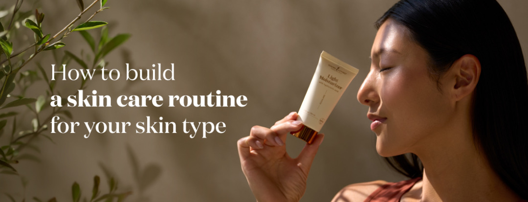 Woman applying Young Living Light Moisturizer as part of a skin care routine